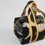 Grande trousse de toilette KRUGER avec fermeture zippée jaune 