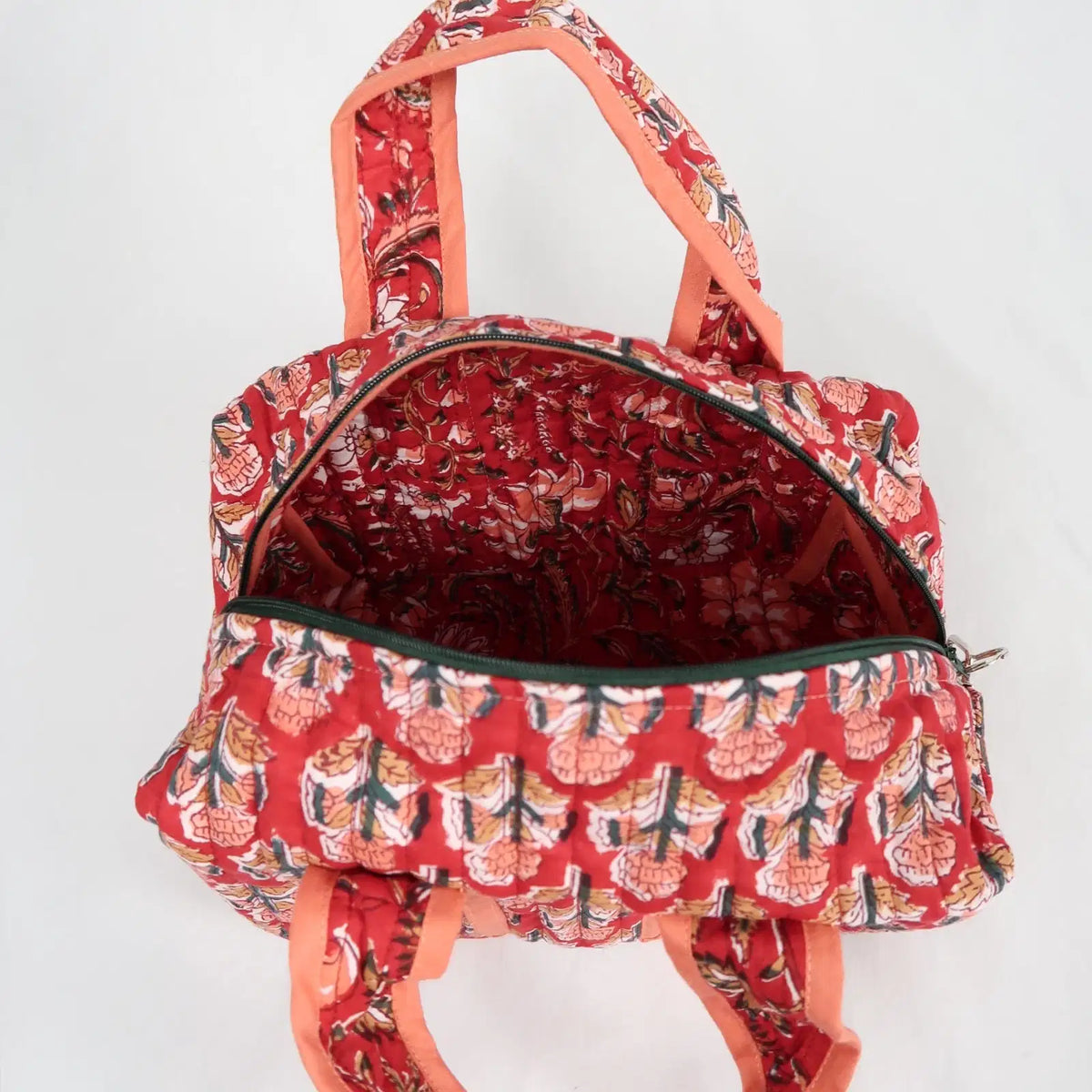 Grande trousse de toilette LONDON avec fermeture zippée vert foncé 