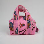 Grande trousse de toilette LOS ANGELES avec fermeture zippée rose 