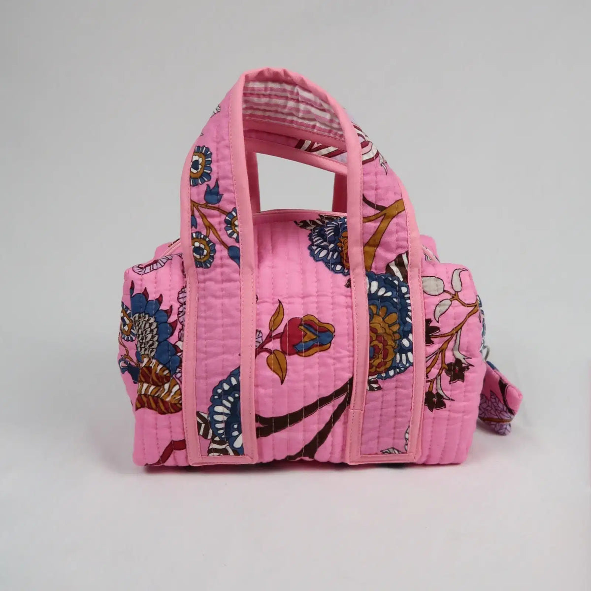 Grande trousse de toilette LOS ANGELES avec fermeture zippée rose 