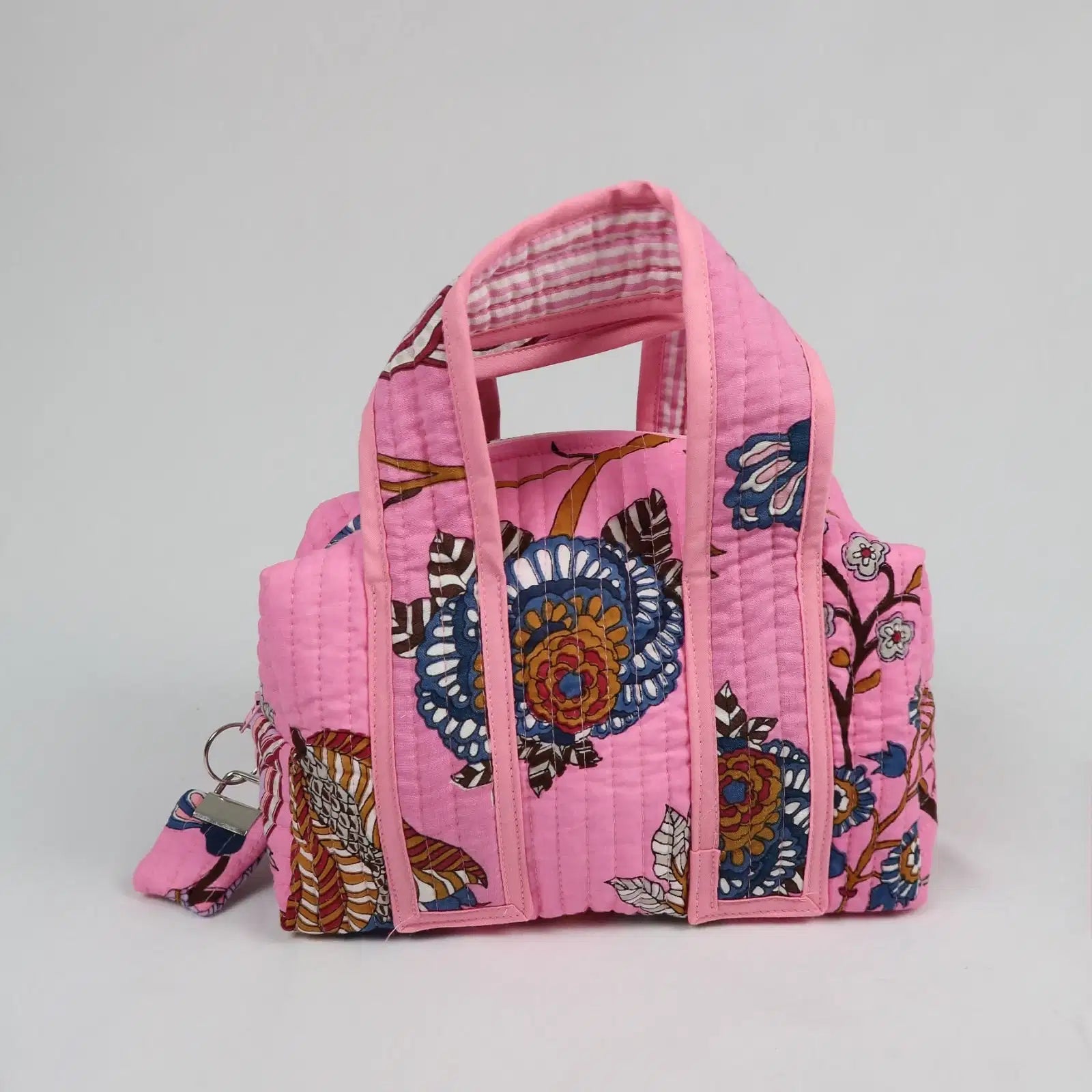 Grande trousse de toilette LOS ANGELES avec fermeture zippée rose 