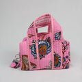 Grande trousse de toilette LOS ANGELES avec fermeture zippée rose 