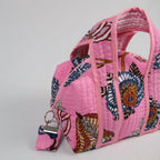 Grande trousse de toilette LOS ANGELES avec fermeture zippée rose 