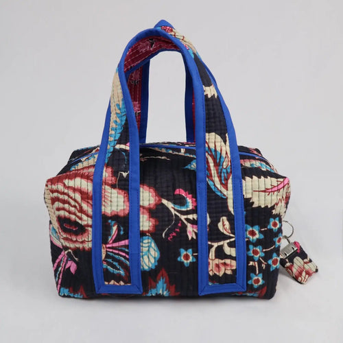 Grande trousse de toilette VICTORIA avec fermeture zippée bleu 