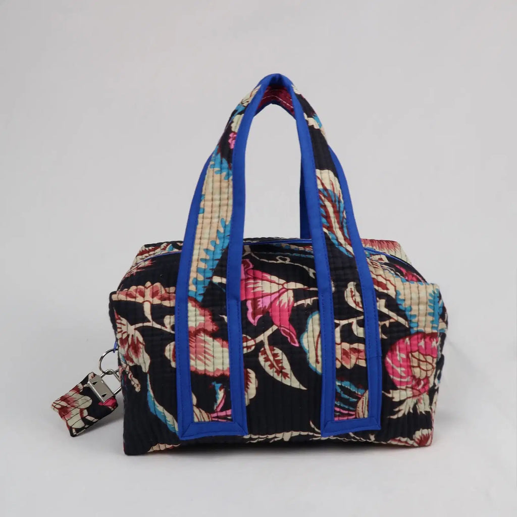 Grande trousse de toilette VICTORIA avec fermeture zippée bleu 