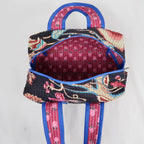 Grande trousse de toilette VICTORIA avec fermeture zippée bleu 