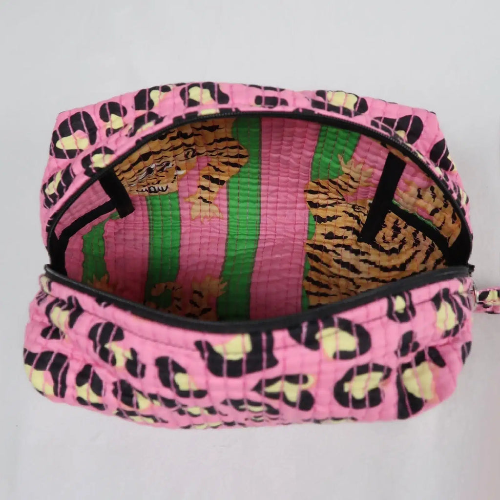 Moyenne trousse de toilette BOMBAY avec fermeture zippée noir 