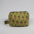 Moyenne trousse de toilette DUBLIN avec fermeture zippée vert foncé  