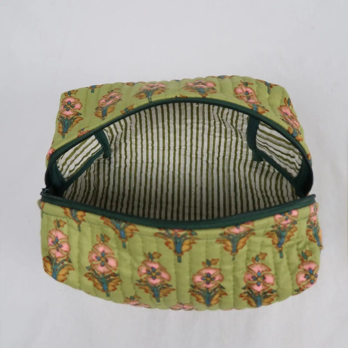 Moyenne trousse de toilette DUBLIN avec fermeture zippée vert foncé  