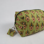 Moyenne trousse de toilette DUBLIN avec fermeture zippée vert foncé  