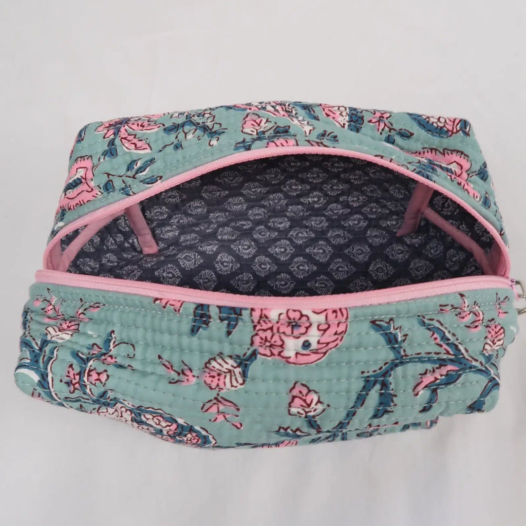 Moyenne trousse de toilette KOCHI avec fermeture zippée rose  