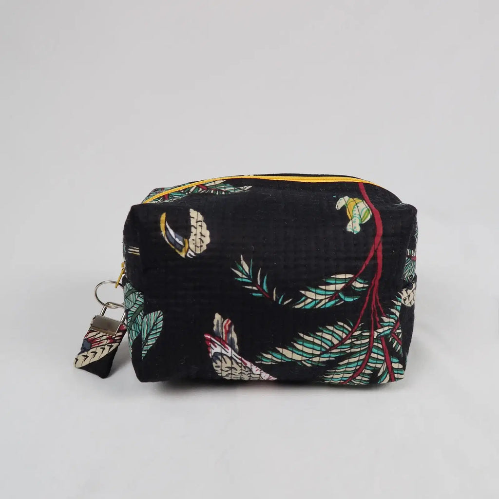Moyenne trousse de toilette KRUGER avec fermeture zippée jaune  