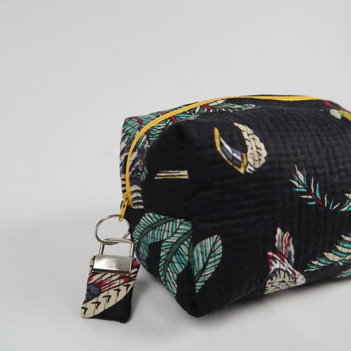Moyenne trousse de toilette KRUGER avec fermeture zippée jaune  