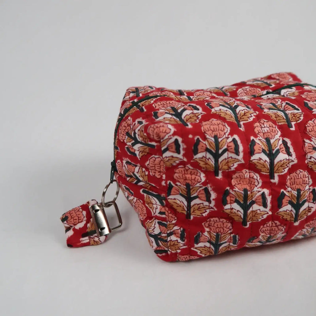 Moyenne trousse de toilette LONDON avec fermeture zippée vert foncé  