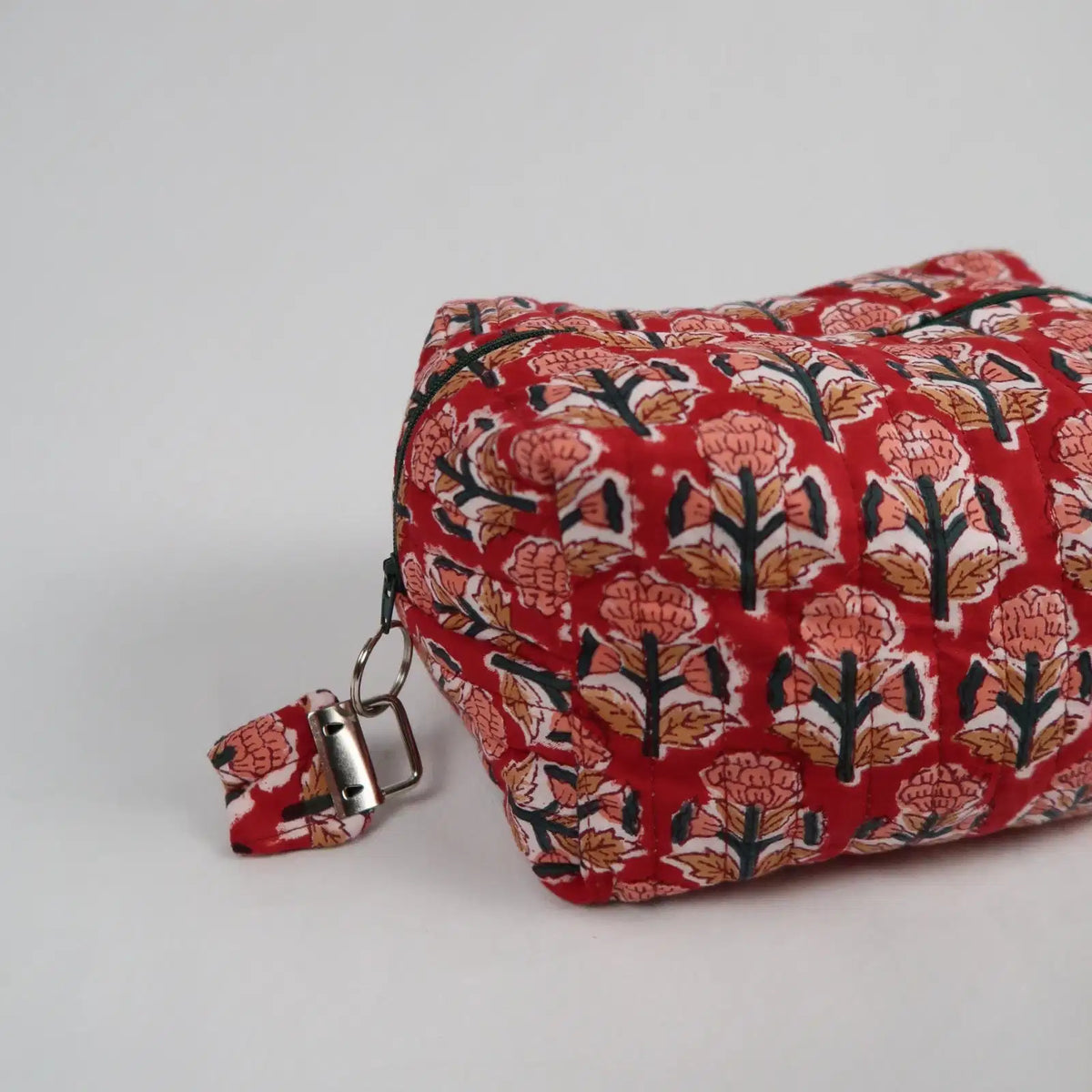 Moyenne trousse de toilette LONDON avec fermeture zippée vert foncé  