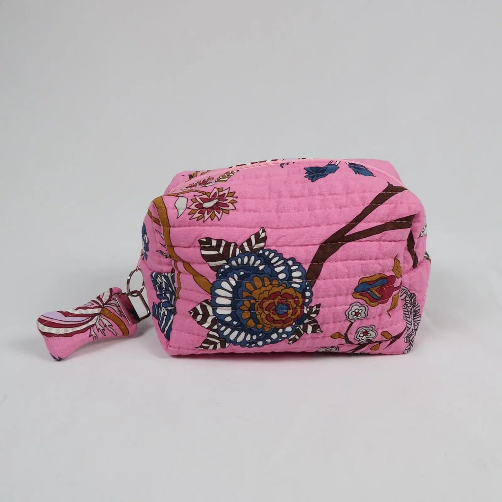 Moyenne trousse de toilette LOS ANGELES avec fermeture zippée rose  