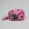 Moyenne trousse de toilette LOS ANGELES avec fermeture zippée rose  
