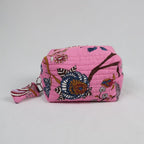 Moyenne trousse de toilette LOS ANGELES avec fermeture zippée rose  