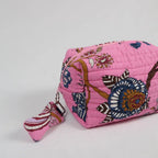 Moyenne trousse de toilette LOS ANGELES avec fermeture zippée rose  