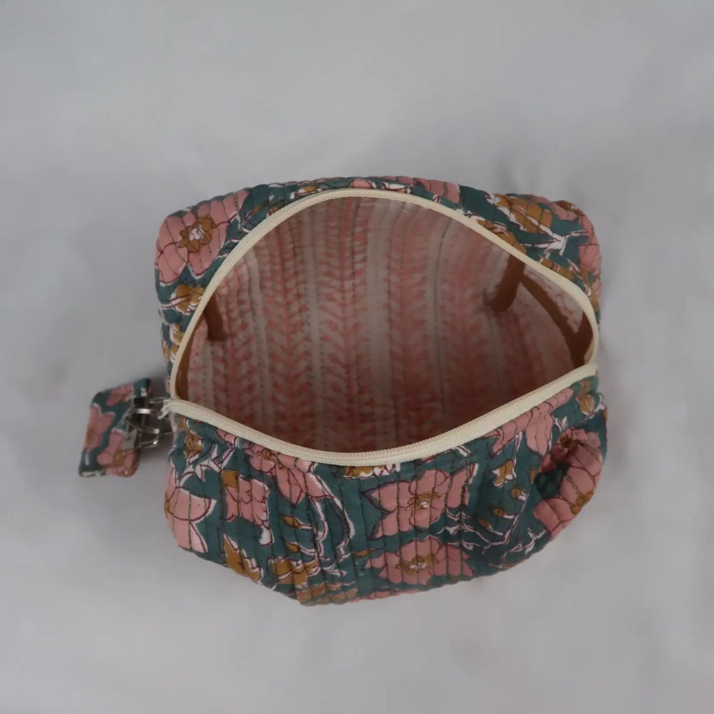 Moyenne trousse de toilette PARIS avec fermeture zippée beige  