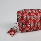Petite trousse de toilette LONDON avec fermeture zippée vert foncé