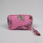 Petite trousse de toilette LOS ANGELES avec fermeture zippée rose