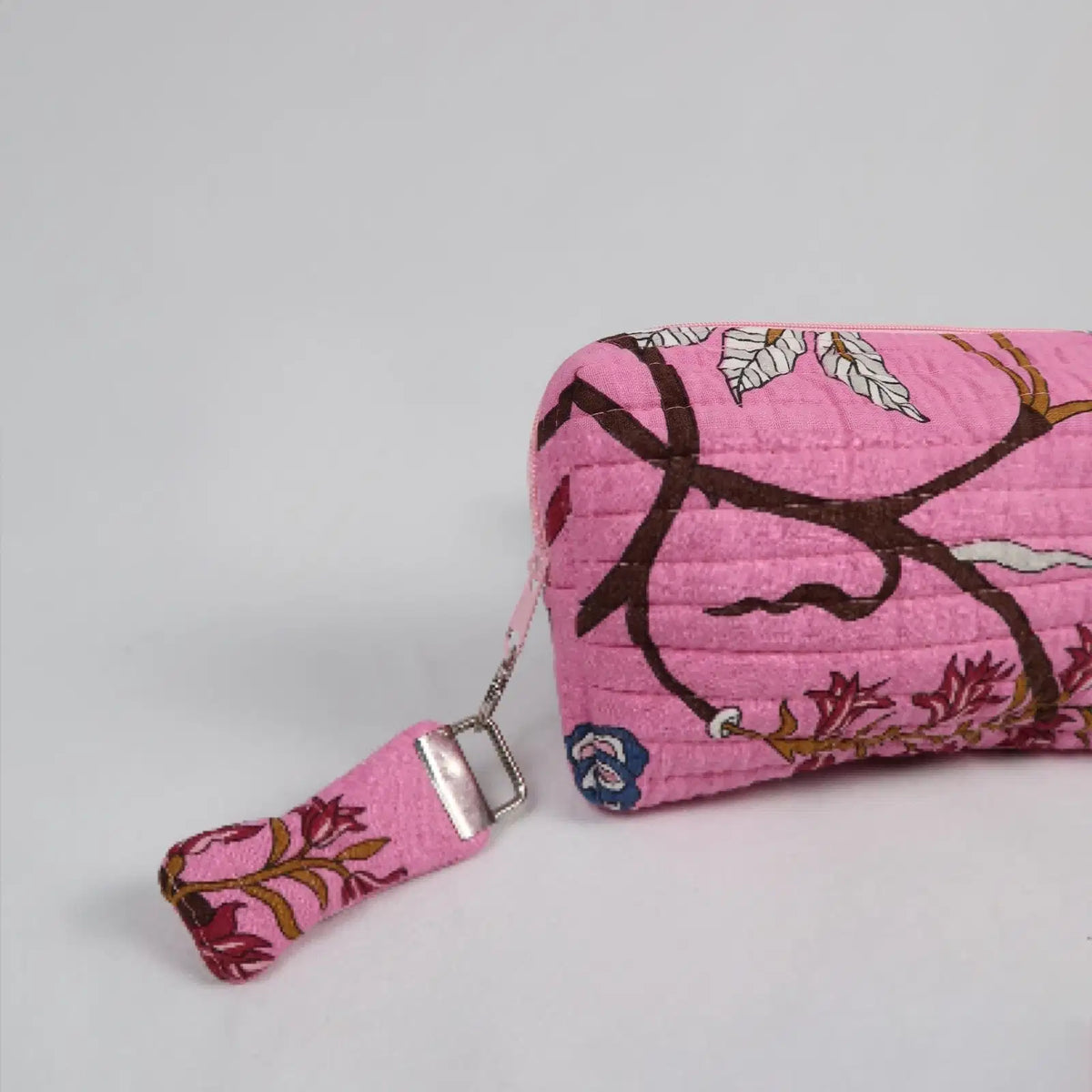Petite trousse de toilette LOS ANGELES avec fermeture zippée rose