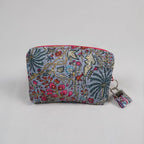 Petite trousse de toilette MAHÉ avec fermeture zippée fuchsia