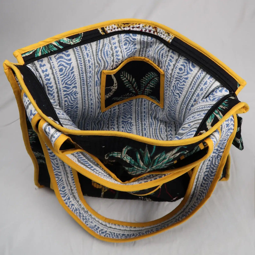 Sac KRUGER avec fermeture zippée noir 