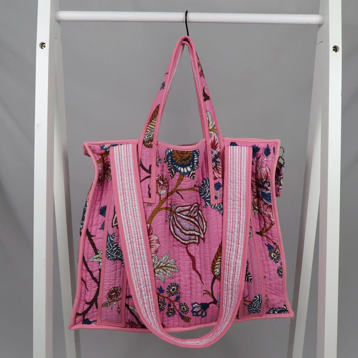 Sac LOS ANGELES avec fermeture zippée rose 
