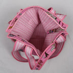 Sac LOS ANGELES avec fermeture zippée rose 