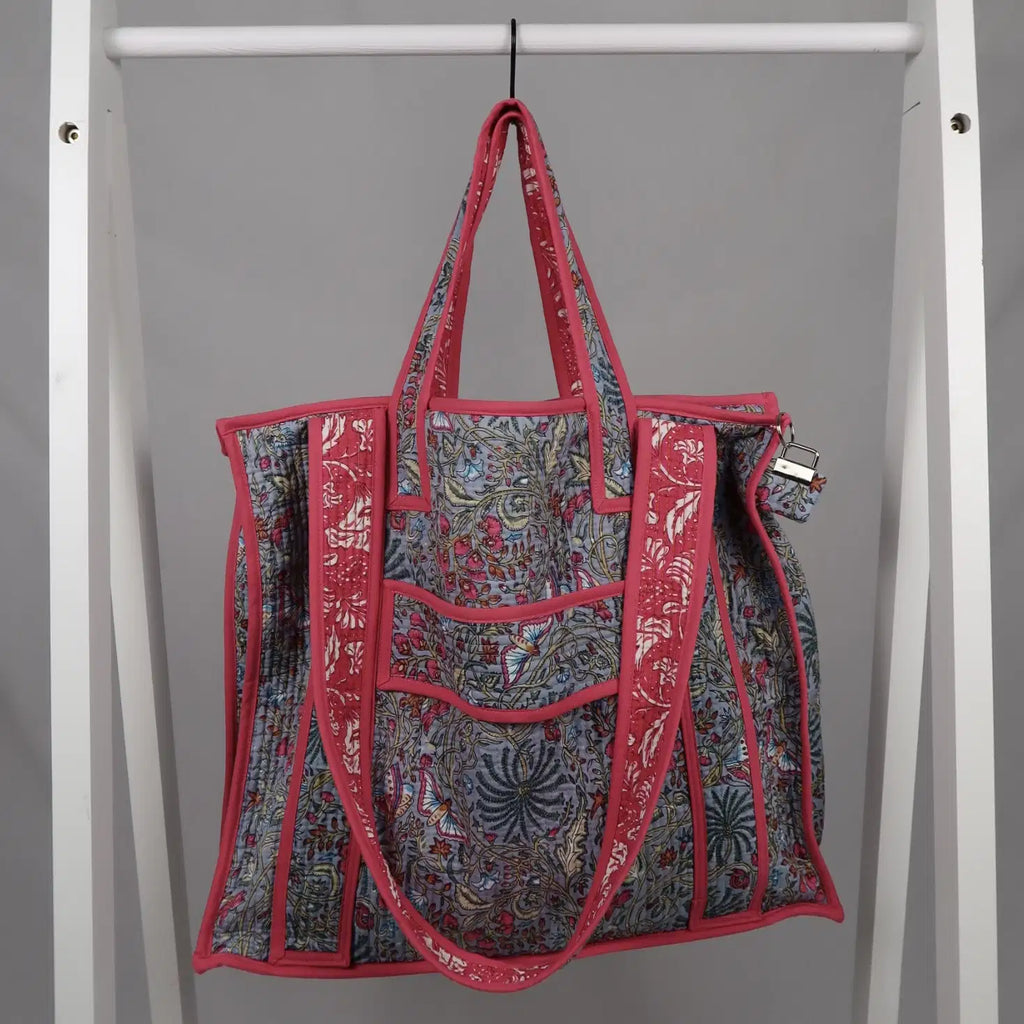 Sac MAHÉ avec fermeture zippée fuchsia 