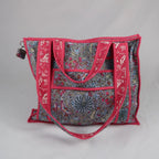 Sac MAHÉ avec fermeture zippée fuchsia 
