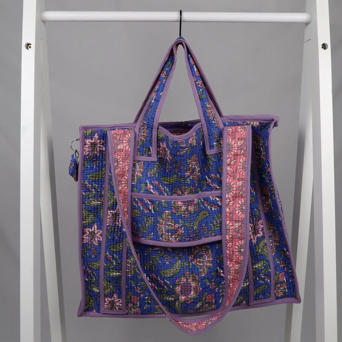 Sac PONDICHERY avec fermeture zippée violet