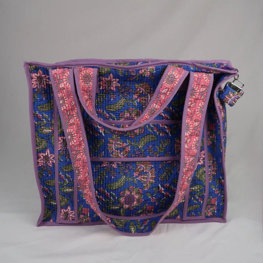 Sac PONDICHERY avec fermeture zippée violet