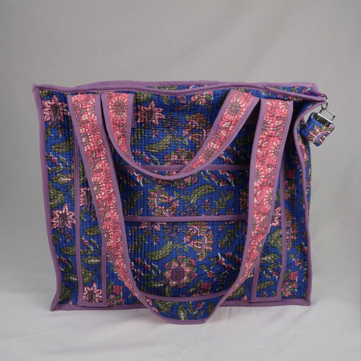 Sac PONDICHERY avec fermeture zippée violet
