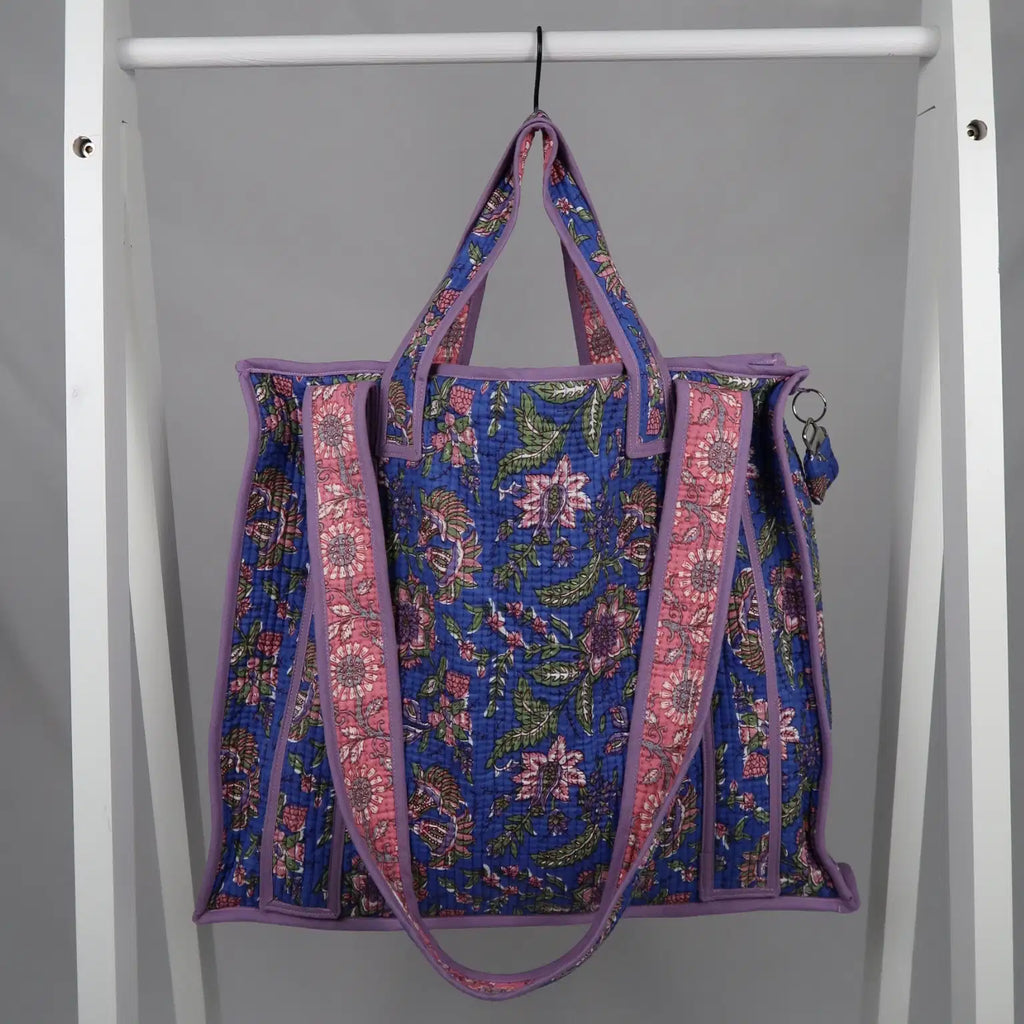 Sac PONDICHERY avec fermeture zippée violet