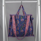 Sac PONDICHERY avec fermeture zippée violet