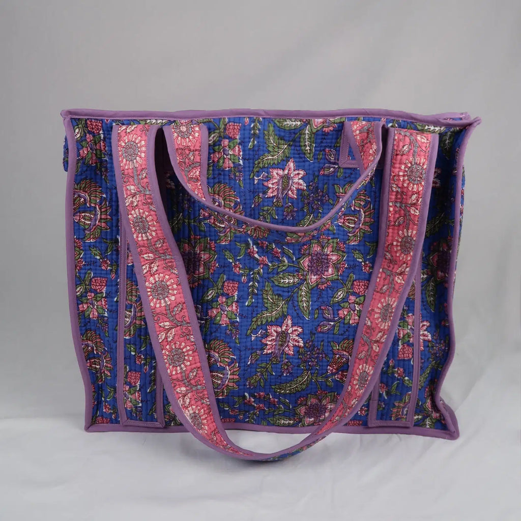 Sac PONDICHERY avec fermeture zippée violet