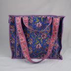 Sac PONDICHERY avec fermeture zippée violet