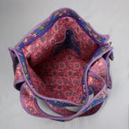Sac PONDICHERY avec fermeture zippée violet