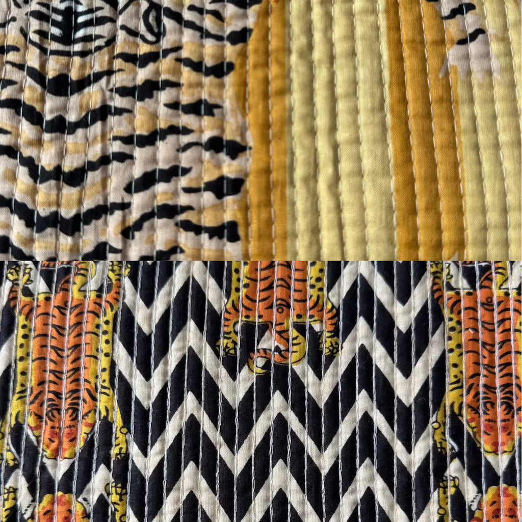 Tissu ARUSHA réversible, présenté sur ses deux faces