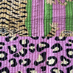 Tissu BOMBAY réversible, présenté sur ses deux faces