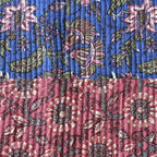 Tissu PONDICHERY réversible, présenté sur ses deux faces